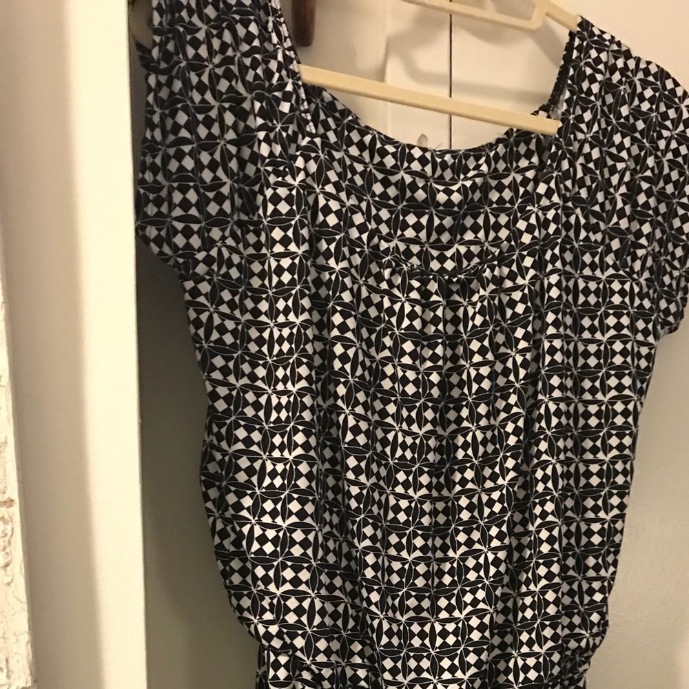 Black and white romper